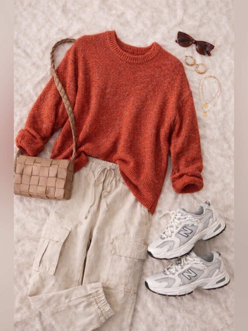 Old Navy Orange Cowl Neck Sweater